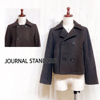 ジャーナルスタンダード(JOURNAL STANDARD)のV47⭐️美品【ジャーナルスタンダード】襟2way コート ダークブラウン 焦茶(ピーコート)