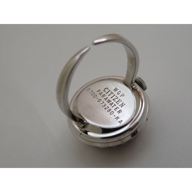 CITIZEN - CITIZEN 手巻き リングウォッチ 指輪時計 立体風防 CITIZEN - CITIZEN 手巻き リングウォッチ 指輪時計 立体風防