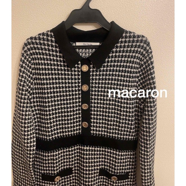 Her lip to 完売品Angel Sleeve Knit Dress