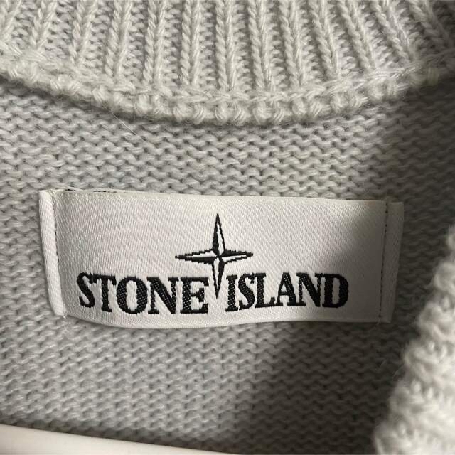 STONE ISLAND(ストーンアイランド)の【領収書あり】stone island アイスグレー　ニット メンズのトップス(ニット/セーター)の商品写真