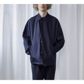 コモリ(COMOLI)のCOMOLI(コモリ) シルクコーチジャケット NAVY サイズ1(ブルゾン)