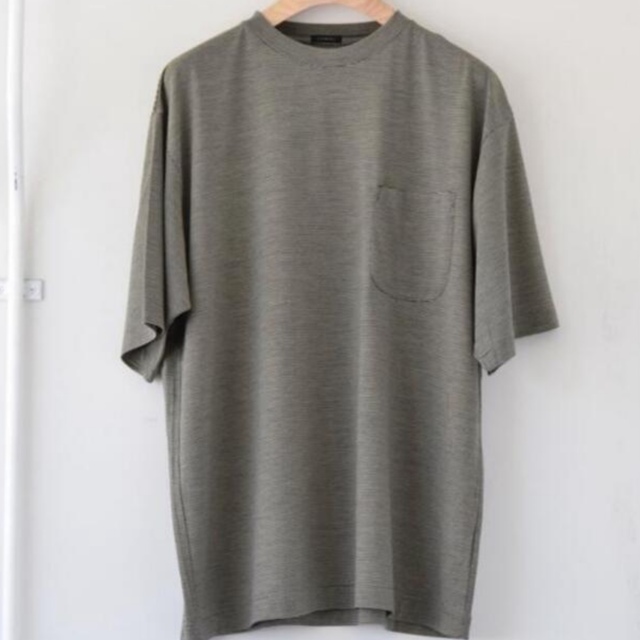 COMOLI(コモリ)の22ss COMOLI ウール天竺TシャツBORDER ボーダー 4 メンズのトップス(Tシャツ/カットソー(半袖/袖なし))の商品写真