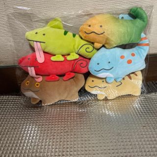 つぶらな瞳の爬虫類館　6種セット(ぬいぐるみ)
