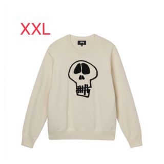 ステューシー(STUSSY)のstussy skull sweater ナチュラル XXL スカルセーター(ニット/セーター)