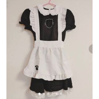 ⭐︎週明け特価セール！可愛く着こなせるメイド服5点セット　　仮装　Mサイズ(衣装一式)