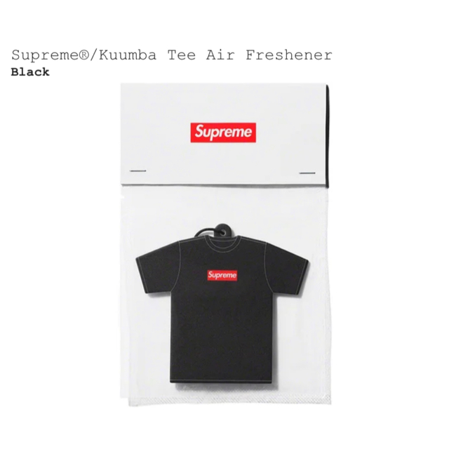 Supreme Kuumba Tee Air Freshener 黒 2点