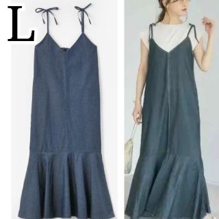 シマムラ(しまむら)のしまむら×田中里奈コラボ mysa closet デニムマーメイドワンピース(ロングワンピース/マキシワンピース)