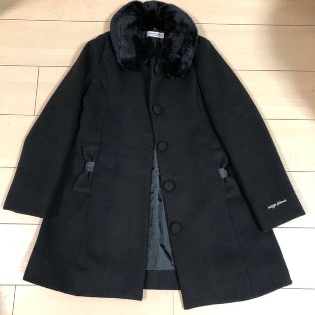 メゾピアノジュニア 150サイズ 黒コート | フリマアプリ ラクマ