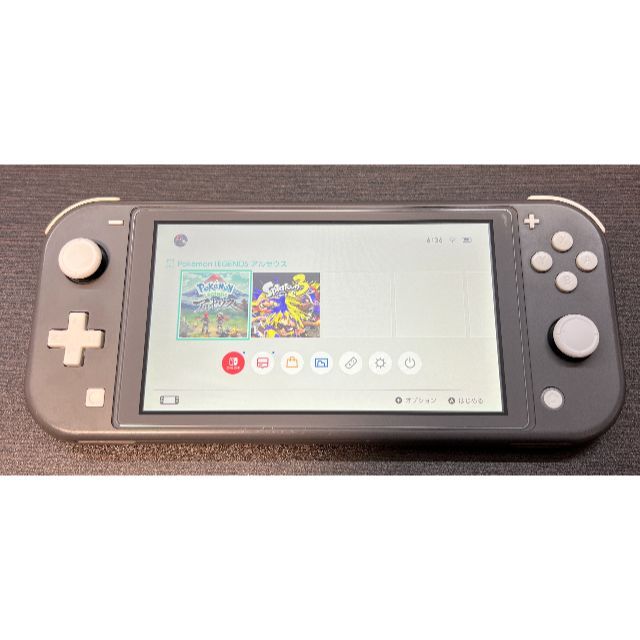 Nintendo Switch Liteグレー　ライト本体　(保護フィルム付き)