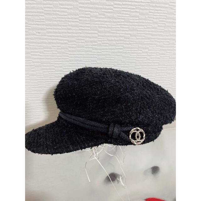 国産最新作】 CHANEL シャネル CHANEL ベレー帽 希少 ツイード 帽子 ホワイト 白 CCマークの通販 by F's  shop｜シャネルならラクマ