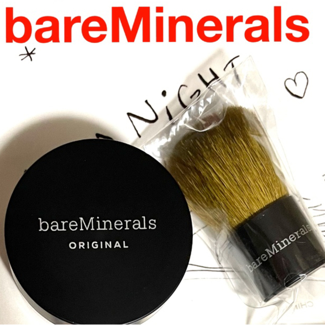 bareMinerals(ベアミネラル)のオリジナルファンデーション&ミニ カブキブラシ☆トライアル キット♡ベアミネラル コスメ/美容のベースメイク/化粧品(ファンデーション)の商品写真