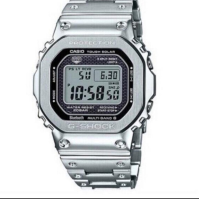 CASIO(カシオ)の3個ｾｯﾄ)G-SHOCK GMW-B5000D-1JF フルメタル シルバー メンズの時計(腕時計(デジタル))の商品写真