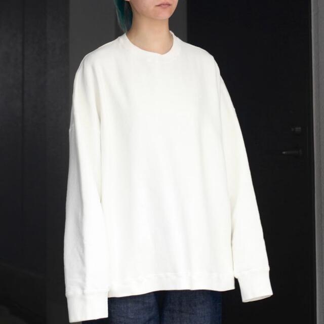 ATON GARMENT DYE Aラインオーバーサイズプルオーバー スウェット 商品