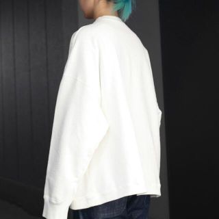 ATON GARMENT DYE Aラインオーバーサイズプルオーバー スウェット