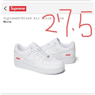 シュプリーム(Supreme)のsupreme nike air force1 27.5 white 白(スニーカー)