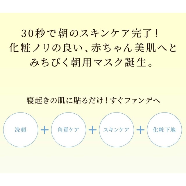 KOSE COSMEPORT(コーセーコスメポート)の【6袋 42枚】クリアターン ベイビッシュ 朝ケアマスク フェイスマスク コスメ/美容のスキンケア/基礎化粧品(パック/フェイスマスク)の商品写真