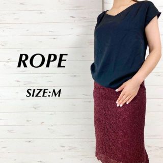 ロペ(ROPE’)のROPE ロペ Vネック ラグラン 半袖 カットソー レーヨン M(Tシャツ(半袖/袖なし))