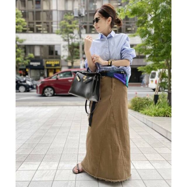 L'Appartement DEUXIEME CLASSE(アパルトモンドゥーズィエムクラス)の21AW GOOD GRIEF! A Line Fringe Hem Skirt レディースのスカート(その他)の商品写真