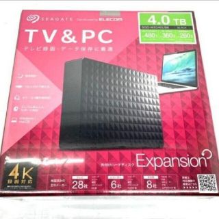 1台外付けHDD 4tb 　TV録画　PCデータ保存に　SGD-MX040UBK(その他)