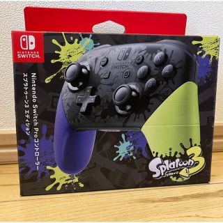 ニンテンドースイッチ(Nintendo Switch)の【任天堂純正品】Pro コントローラー　Nintendo Switch  スプラ(その他)