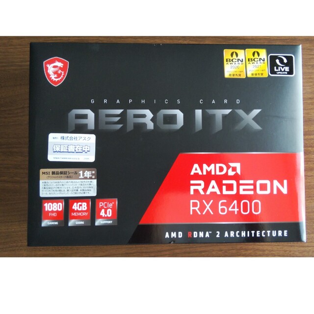 AMD RADEON RX 6400 AERO IT 4GPC/タブレット