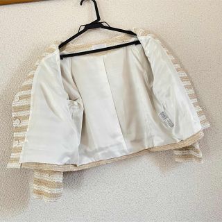 Harrods - 未使用タグ付きHarrodsツイード ノーカラーJK ワンピース
