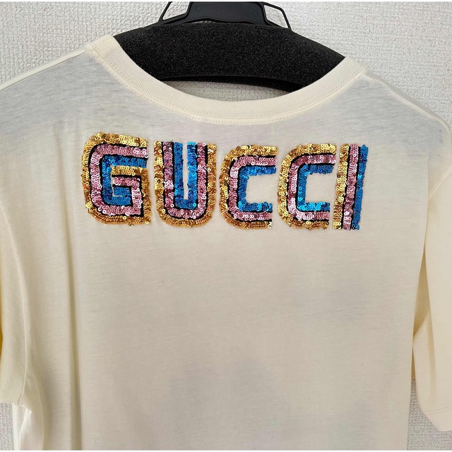 Gucci(グッチ)のGUCCI グッチTシャツ　安室奈美恵着用　オーバーサイズ　ＸＳ　美品　 レディースのトップス(Tシャツ(半袖/袖なし))の商品写真