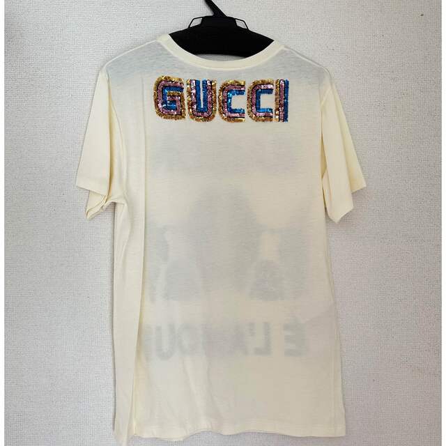 Gucci(グッチ)のGUCCI グッチTシャツ　安室奈美恵着用　オーバーサイズ　ＸＳ　美品　 レディースのトップス(Tシャツ(半袖/袖なし))の商品写真