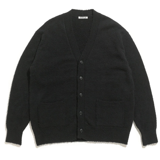 auralee 22ss シャギーカーディガン サイズ4 黒 auralee 22ss シャギーカーディガン サイズ4 黒