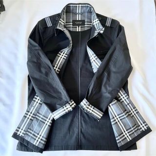 バーバリーブラックレーベル(BURBERRY BLACK LABEL)の【新品】BURBERRY BBL⑭ノバチェック柄がいっぱい！シャツジャケット風(ステンカラーコート)