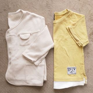 プティマイン(petit main)の【110】petit main ワッフルカーディガン&Tシャツ(カーディガン)