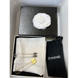 シャネル(CHANEL)のシャネル　正規品　ピンブローチ　安全ピン　リバーシブル　2点(その他)