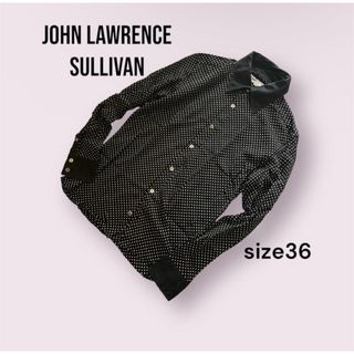 ジョンローレンスサリバン(JOHN LAWRENCE SULLIVAN)のJOHN LAWRENCE SULLIVAN ドットシャツ ブラウス シアー素材(シャツ/ブラウス(長袖/七分))