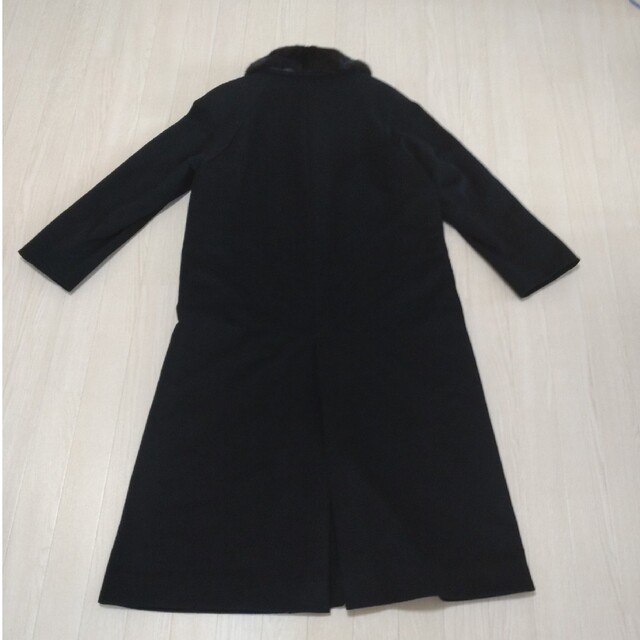 SURELLEJUILLET カシミヤ100%  ロングコート　ファー レディースのジャケット/アウター(ロングコート)の商品写真