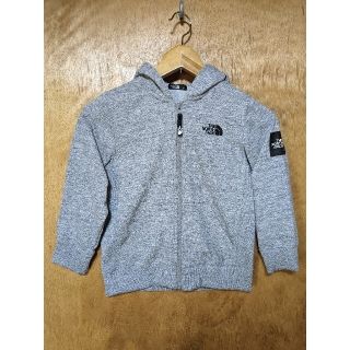 ザノースフェイス(THE NORTH FACE)の大人気 ノースフェイス スクエアロゴフルジップ 120 グレー(ジャケット/上着)