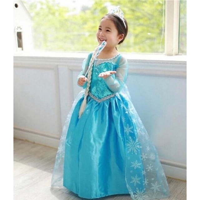 新品】アナ雪 エルサ ドレス プリンセス コスプレ なりきり ハロウィン
