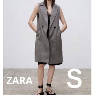 ザラ(ZARA)のザラ　ダブルブレスト　ベスト　グレー　ユニクロ　GU お好きな方にも(ベスト/ジレ)