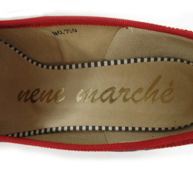 other(アザー)のneue marche パンプス 日本製 ドット ネイビー 紺 白 赤 21 レディースの靴/シューズ(ハイヒール/パンプス)の商品写真