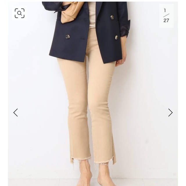 値下げ！MOTHER/マザー　BEIGE INSIDER CROP27