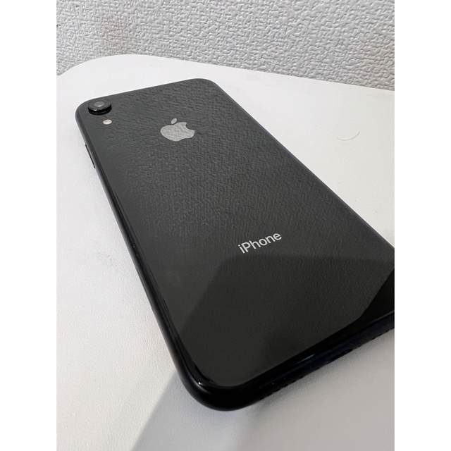 iPhone(アイフォーン)のiPhone XR black 128GB SIMフリー スマホ/家電/カメラのスマートフォン/携帯電話(スマートフォン本体)の商品写真