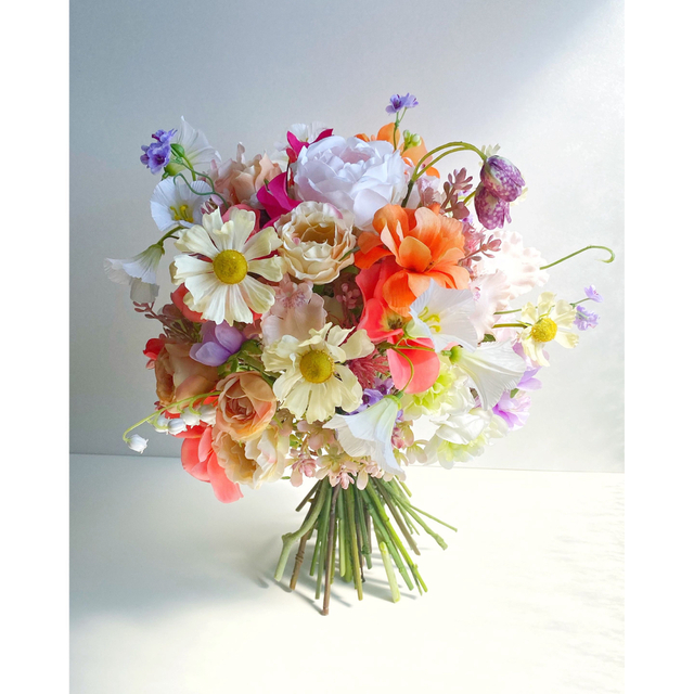 colorful mix bouquet ❤︎ブートニア付結婚式