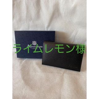 アクアスキュータム(AQUA SCUTUM)のAquascutum（アクアスキュータム）カードケース【一斉値下げします】(名刺入れ/定期入れ)