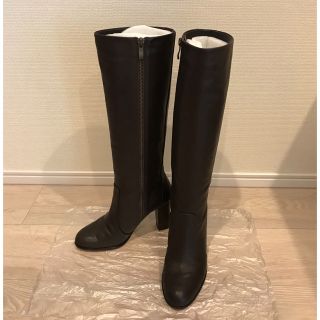 モードエジャコモ(Mode et Jacomo)の【美品】MAISON ROUGE ロングブーツ　ブラウン23cm(ブーツ)