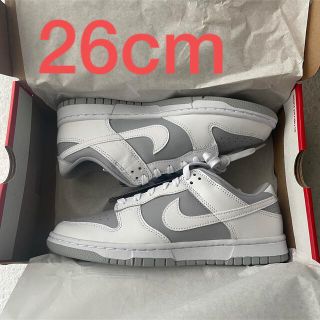 ナイキ(NIKE)のNIKE dunk low grey & white 26cm 新品未使用(スニーカー)