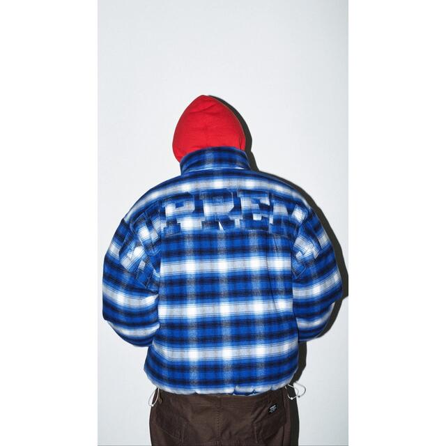 Supreme Flannel Reversible Puffer Jacket