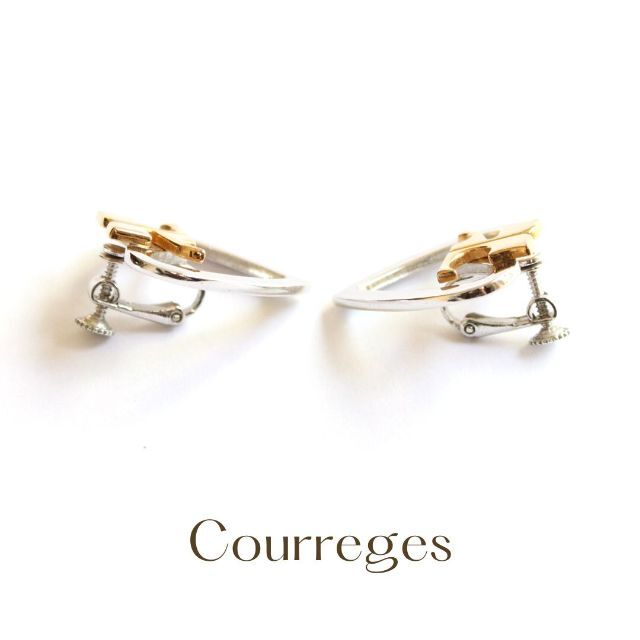 Courreges(クレージュ)のクレージュ ハートコンビイヤリング レディースのアクセサリー(イヤリング)の商品写真