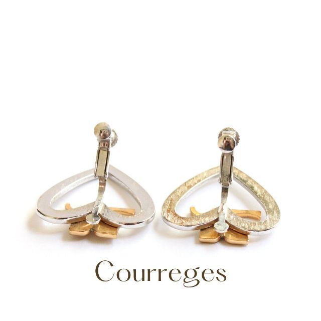 Courreges(クレージュ)のクレージュ ハートコンビイヤリング レディースのアクセサリー(イヤリング)の商品写真