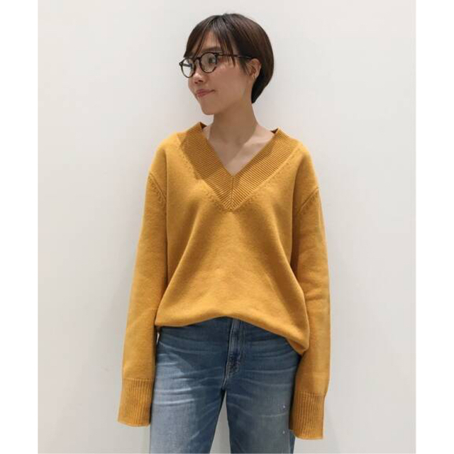 L'Appartement DEUXIEME CLASSE(アパルトモンドゥーズィエムクラス)のL'Appartement WOOL Cashmere V/N Knit レディースのトップス(ニット/セーター)の商品写真