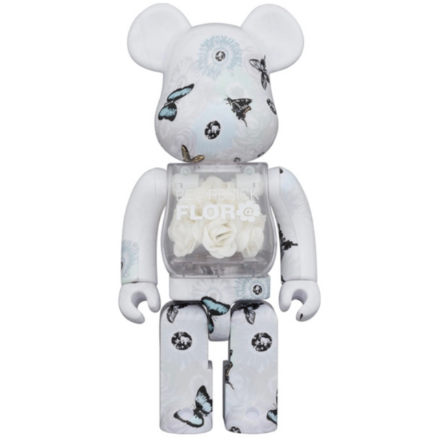 BE@RBRICK FLOR@ #2 White 400％　未開封