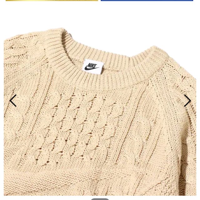 NIKE AS M NL CABLE KNIT SWEATER XLサイズ 新品